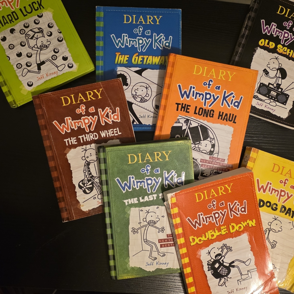 Diary of a Wimpy Kid 8 Book Collection Vibrant Covers
